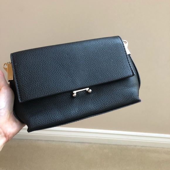 MANGO everyday black crossbody bag / clutch - Picture 2 of 6